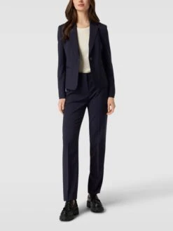 BOSS Anzughose Mit Haken- Und Reißverschluss Modell 'Tameah' - Marineblau