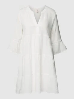 Only Knielanges Kleid Im Stufen-Look Modell 'THYRA' - Offwhite