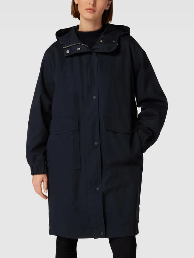 Marc O'Polo Mantel Mit Kapuze - Marineblau 6 Marc O'Polo Mantel Mit Kapuze - Marineblau – Bild 4