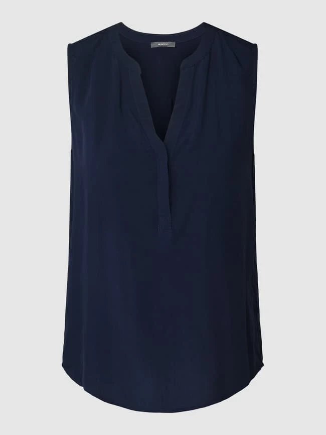 Montego Blusentop Aus Reiner Viskose Modell 'Solid' - Dunkelblau 4 Montego Blusentop Aus Reiner Viskose Modell 'Solid' - Dunkelblau – Bild 2