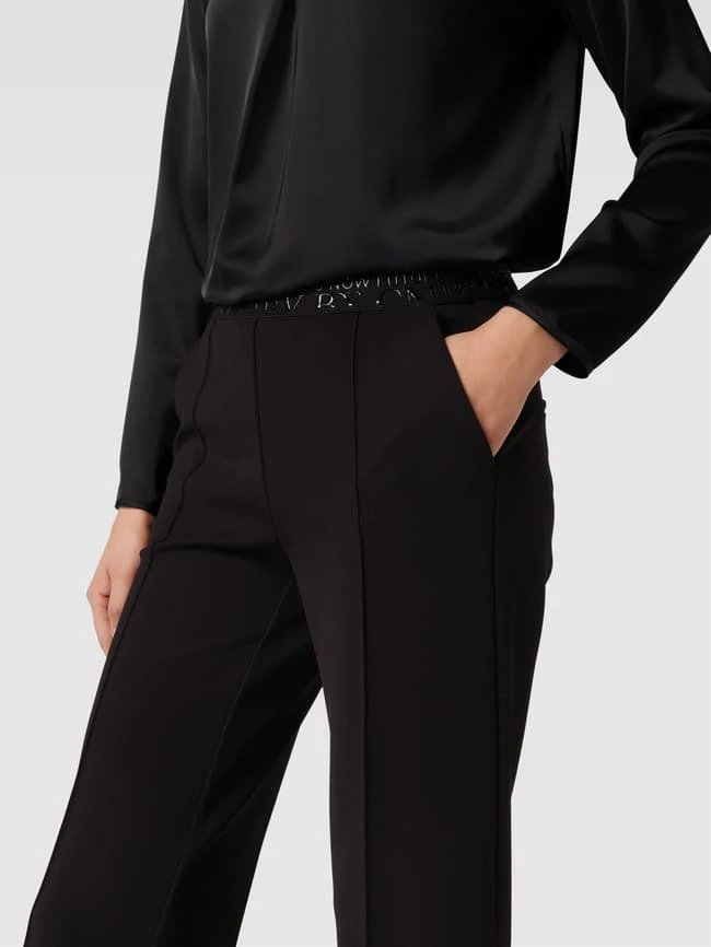 Cambio Stoffhose Mit Logo-Bund Modell 'Cameron' - Schwarz 5 Cambio Stoffhose Mit Logo-Bund Modell 'Cameron' - Schwarz – Bild 3