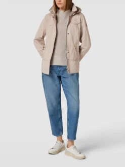 Gil Bret Jacke Mit Label-Patch Und Abnehmbarer Kapuze - Kitt