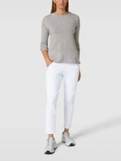 Raffaello Rossi Relaxed Fit Schlupfhose Mit Motiv-Detail Modell 'HOLLY' - Weiß