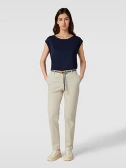 Christian Berg Woman Chino Mit Gürtel - Sand