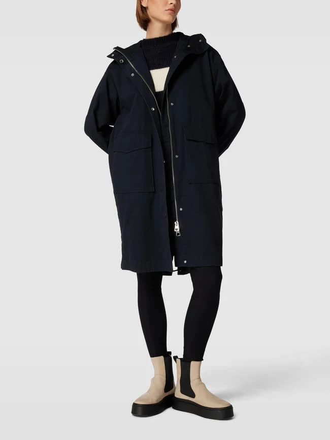 Marc O'Polo Mantel Mit Kapuze - Marineblau 3 Marc O'Polo Mantel Mit Kapuze - Marineblau