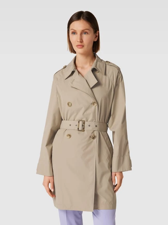 Geox Trenchcoat Mit Schulterklappen Modell 'SOLEIL' - Beige 6 Geox Trenchcoat Mit Schulterklappen Modell 'SOLEIL' - Beige – Bild 4