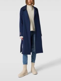 Frieda & Freddies Mantel Mit Reverskragen - Marineblau