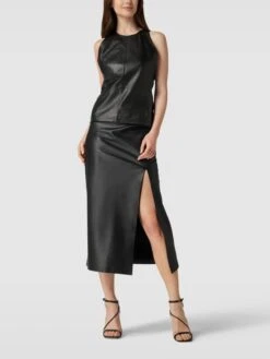 Studio AR Leder-Top Modell 'ESTIA' - Schwarz