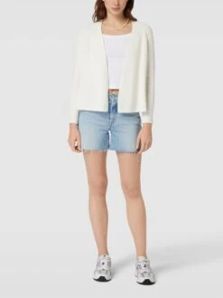 Marc O'Polo Denim Strickjacke Mit Offener Vorderseite - Weiß