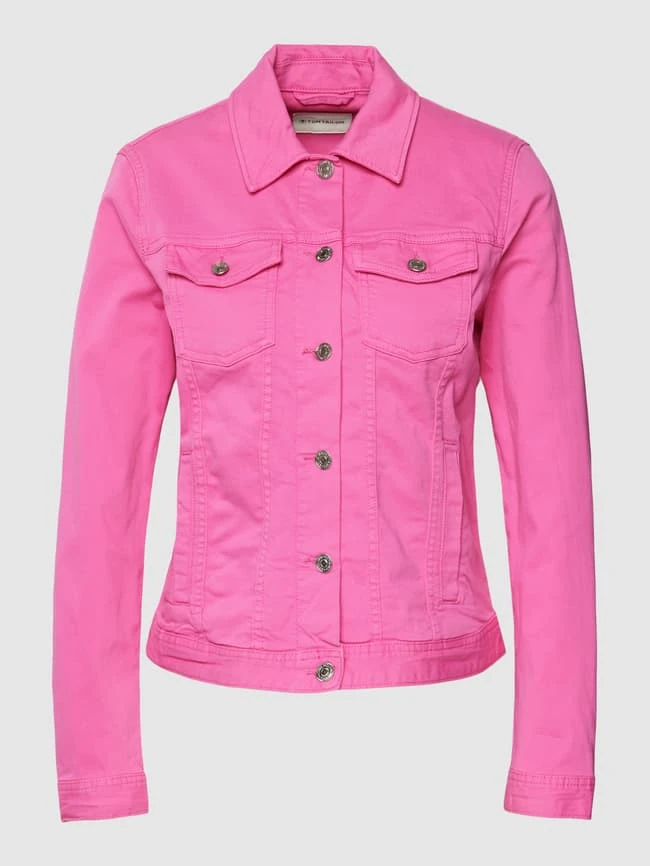 Tom Tailor Jeansjacke Mit Brusttaschen - Pink 3 Tom Tailor Jeansjacke Mit Brusttaschen - Pink